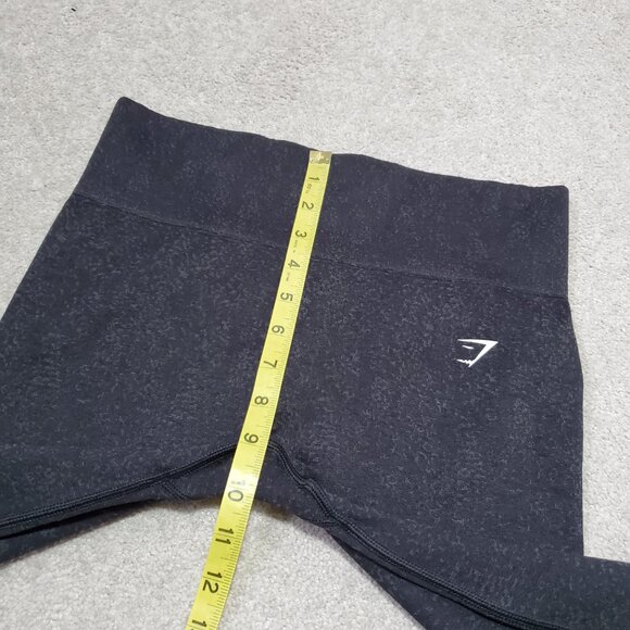 GYMSHARK Adapt Fleck Seamless Tights Leggings Jacquard Dark Grey Women's Large - Picture 8 of 9